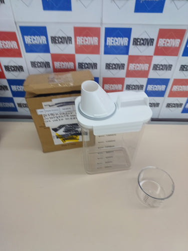Caja hermética para detergente 1800 ml con vaso medidor